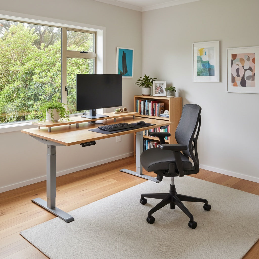 How to Set Up an ErgonErgonomic Desk Setup at Home NZ – Chair Height ...