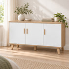 Alton Sideboard Buffet Table - Natural + White