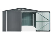 ToughOut Outdoor Garage 19'x12' ft - 6.02m x 3.86m x 2.37m - Charcoal