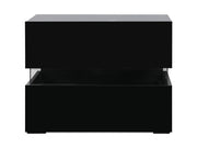 Zion LED Bedside Table - Black