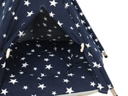 Pet Teepee Tent Pet Bed - Blue