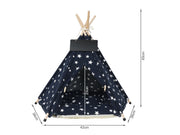 Pet Teepee Tent Pet Bed - Blue