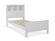 Jamie Single Wooden Bed Frame - White