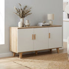 Alton Sideboard Buffet Table - Natural + White