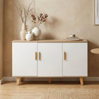 Alton Sideboard Buffet Table - Natural+White