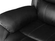 Wilson Manual 2 Seater Recliner Sofa - Black
