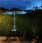 100 LED Solar String Fairy Lights 13M - WHITE