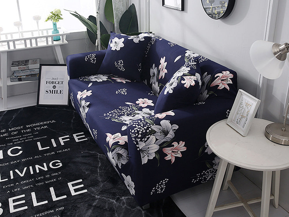Single Sofa Cover Couch Cover 90140cm Lilies Homemart