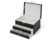 3 Tier PU Leather Jewellery Storage Box