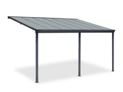 Patio Canopy 14'x10' ft - 4.4 x 3.03 x 2.58m - Charcoal Grey
