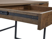 OCALA 120CM Computer Desk Study Table with Drawers - WALNUT