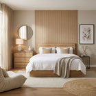 Harris Super King Bed Frame with Storage - Oak