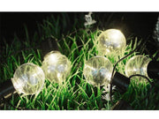 10LED Outdoor Garden Solar Globe String Lights Bulbs