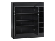 Maui 2 Door Shoe Cabinet Storage - Black