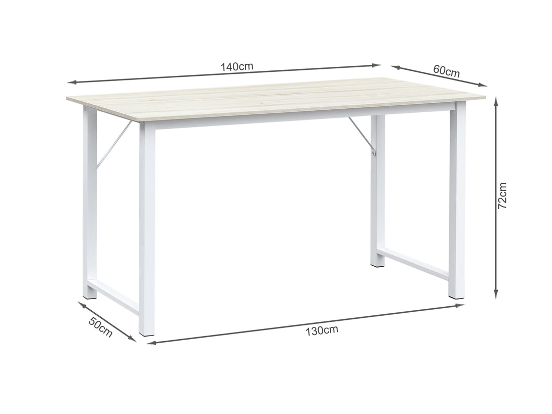 Taylen 140cm Computer Desk Study Table - Maple