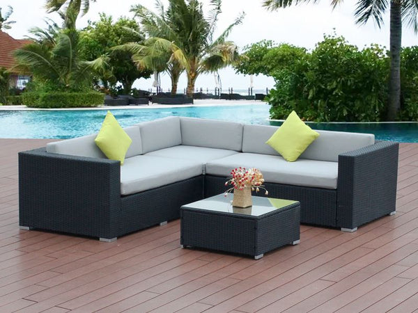 BetaLife Outdoor Rattan Sofa Set 4PCS