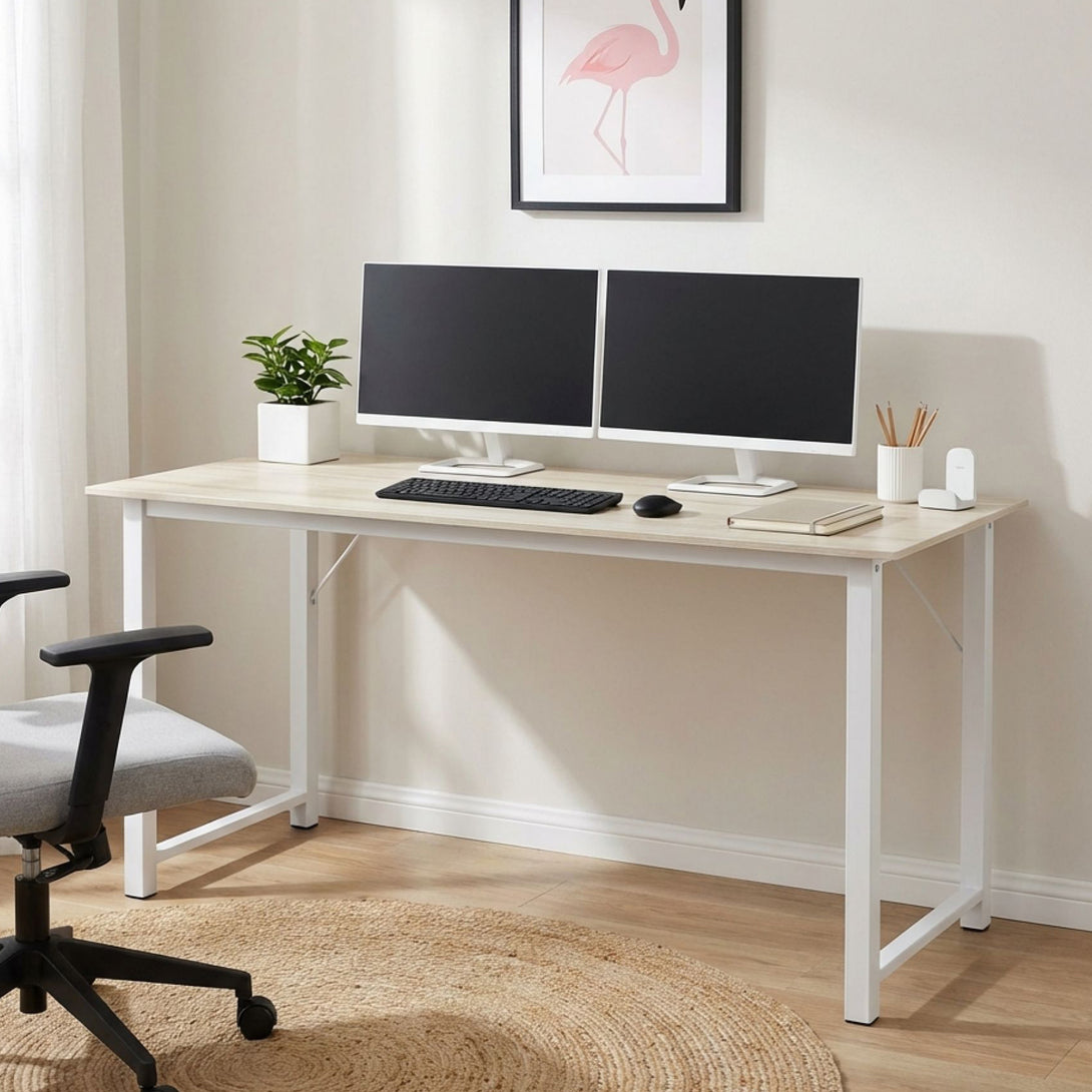 Taylen 140cm Computer Desk Study Table - Maple