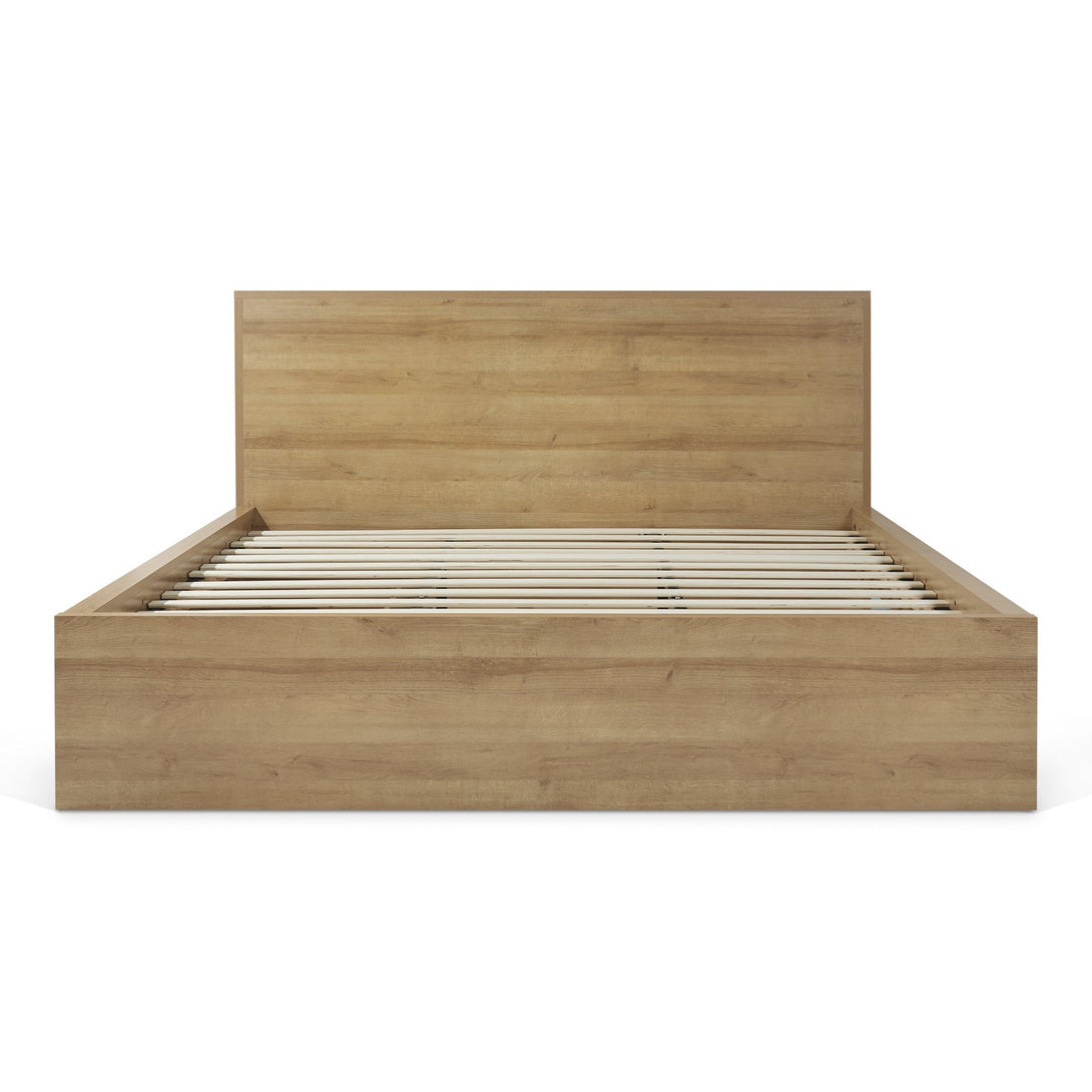 Harris Super King Bed Frame with Storage - Oak