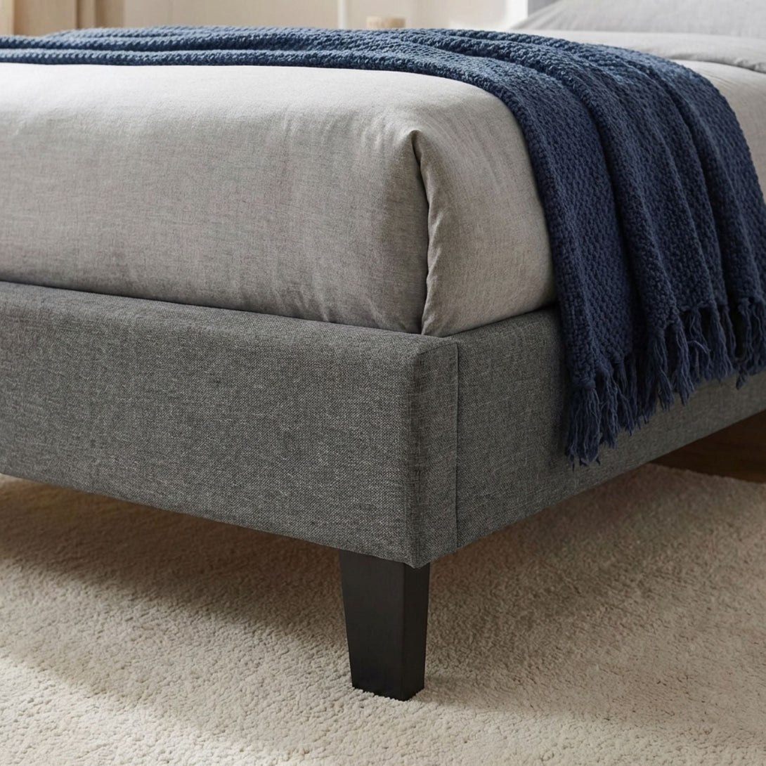 Blane Single Bed - Elegant Dark Grey Design
