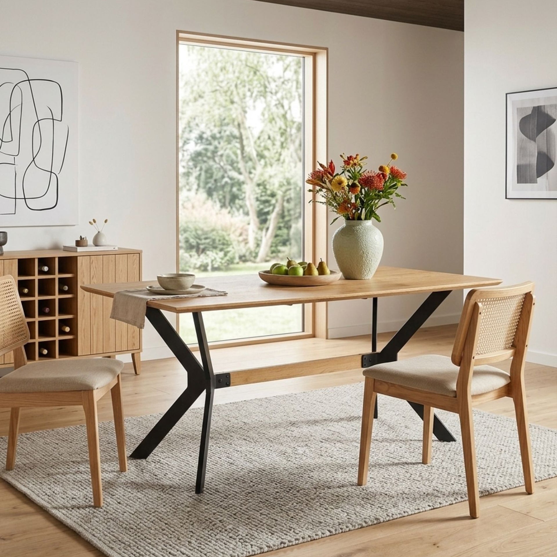 Jackson Dining Table 160 x 80cm - Natural