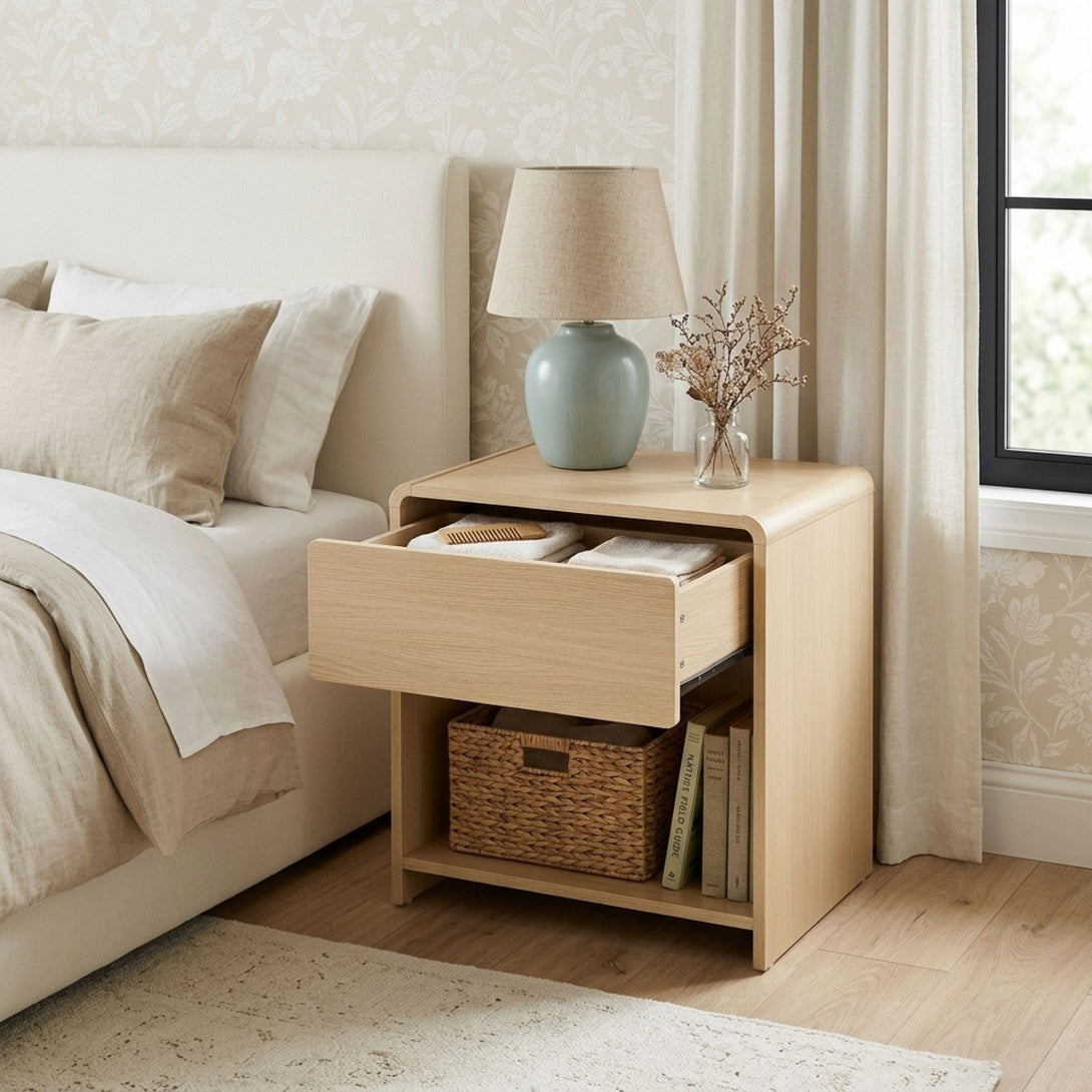 Blake Bedside Table - Elegant Oak Design