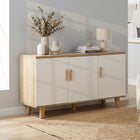 Alton Sideboard Buffet Table - Natural + White