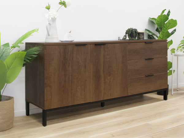 Ocala Sideboard Buffet Table with Drawer - Walnut