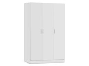Bram 3 Door Wardrobe Cabinet - White