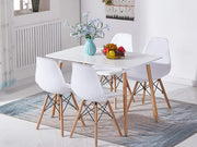 Maya Dining Chair Eiffel Tower Replica - Set of 4 - White