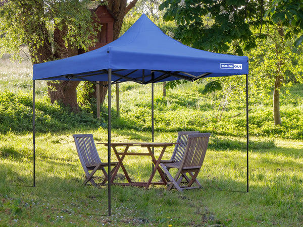 Toughout Breeze Gazebo with 3 Side Walls 3x3m - Blue