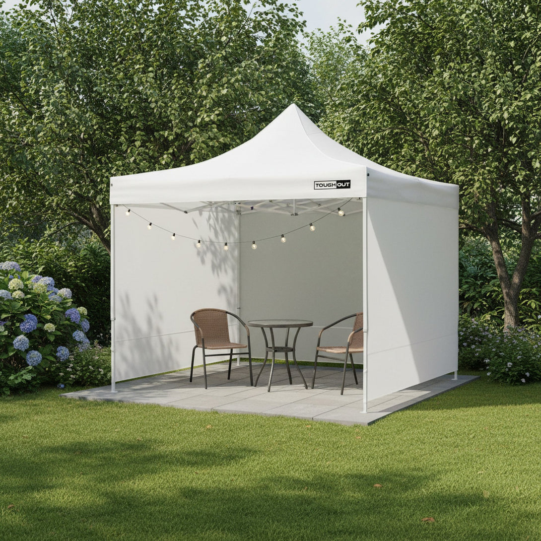 Toughout Breeze Gazebo with 3 Side Walls 3x3m - White