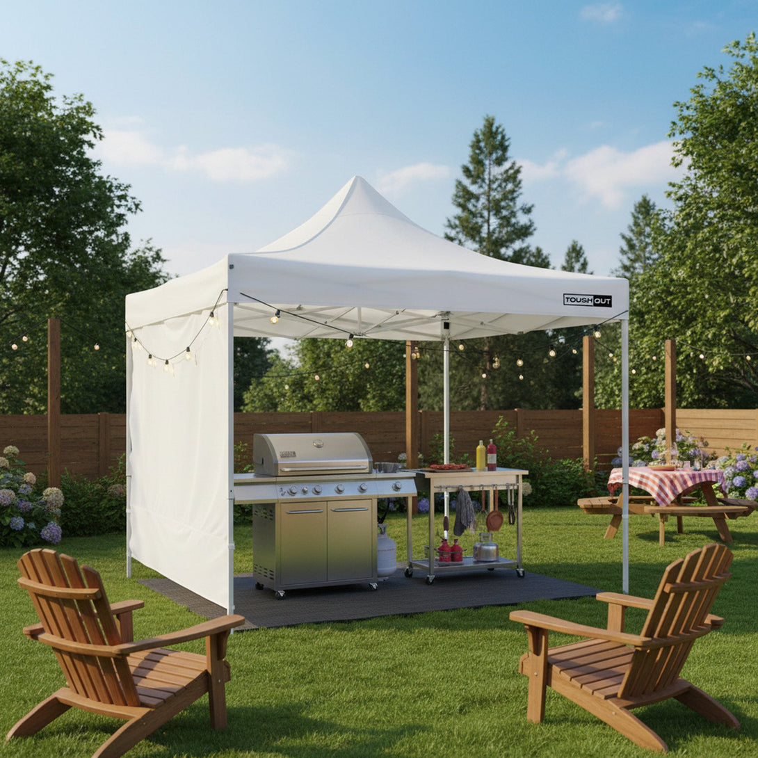 Toughout Breeze Gazebo with 3 Side Walls 3x3m - White