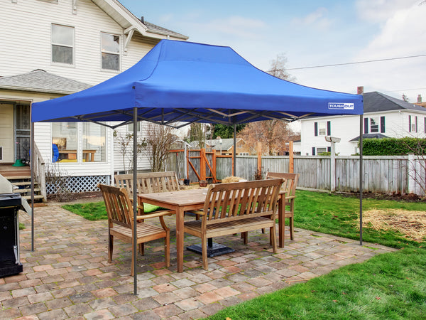 Toughout Breeze Gazebo with 3 Side Walls 3x4.5m - Blue