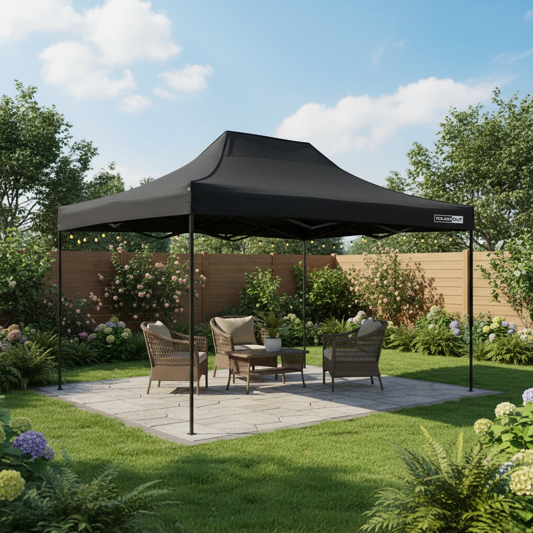Toughout Breeze Gazebo 3 x 4.5m - Black