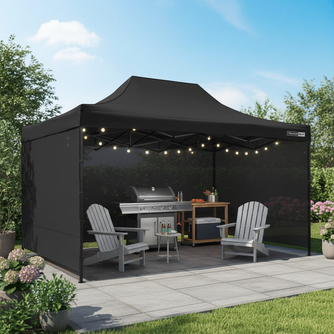 Toughout Breeze Gazebo 3 x 4.5m - Black