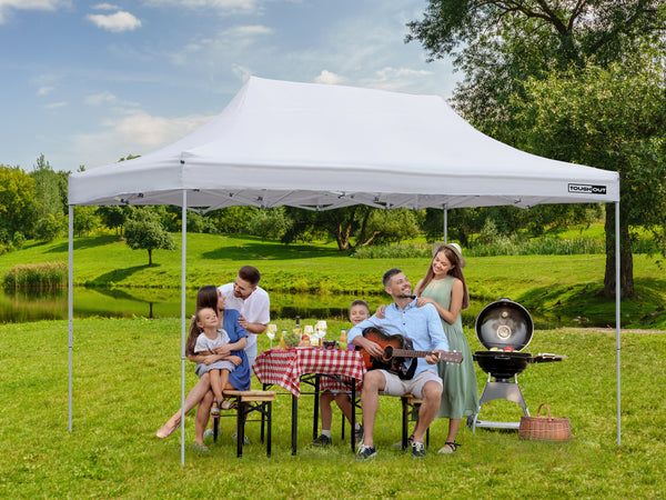 Toughout Breeze Gazebo with 3 Side Walls 3x4.5m - White