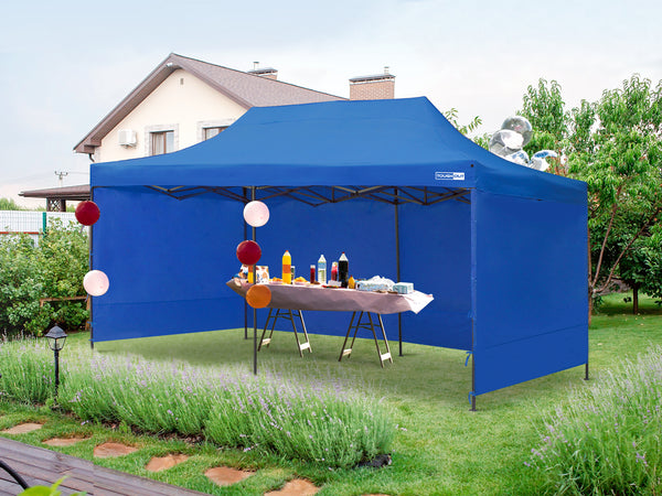 Toughout Breeze Gazebo with 3 Side Walls 3x6m - Blue