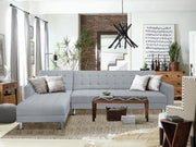 Minnesota Sofa Bed Futon with Chaise - Grey