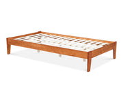 Meri King Single Wooden Slat Bed Frame - Oak