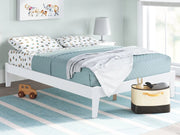 Meri Double Wooden Slat Bed Frame - White