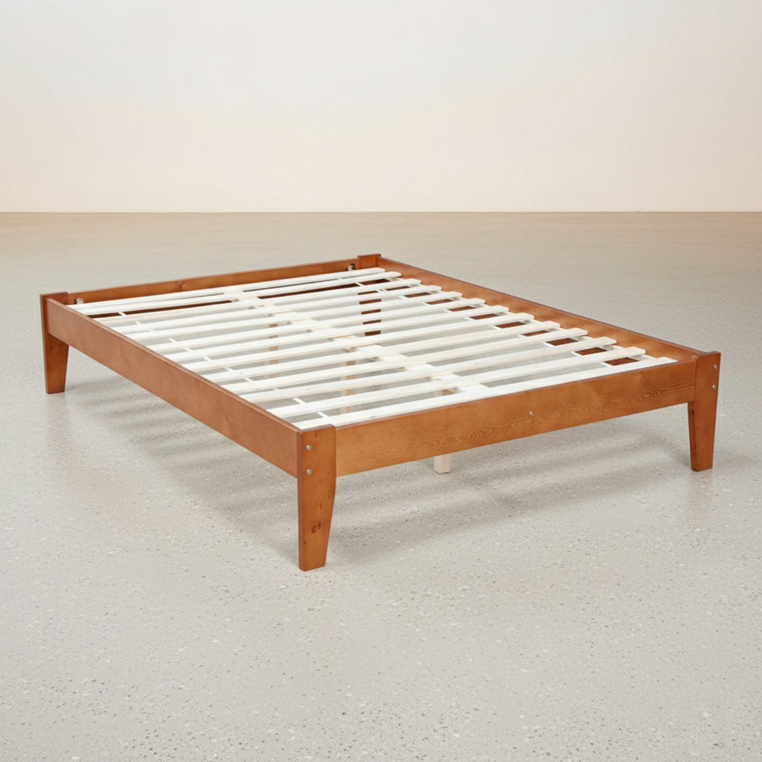 Meri Double Wooden Bed Frame - Oak