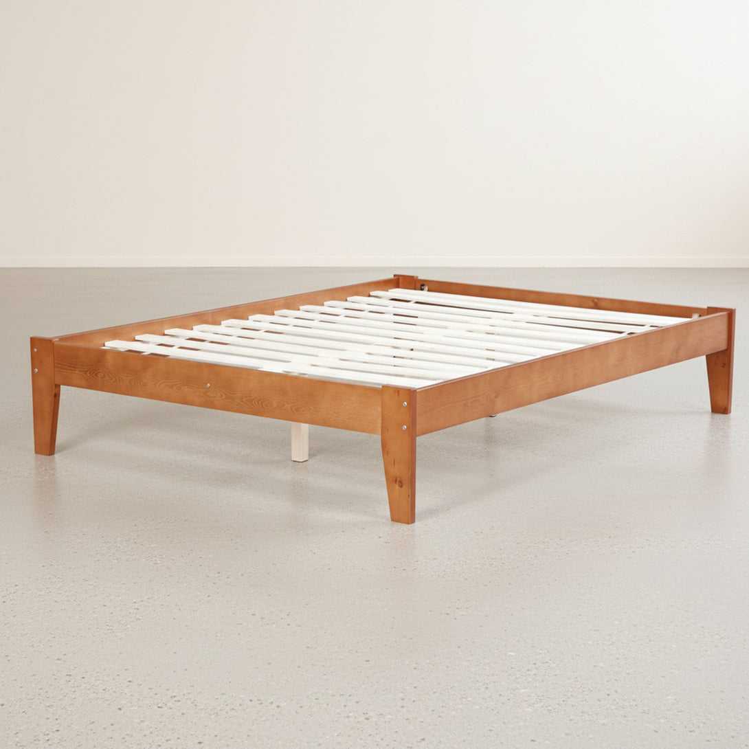 Meri Double Wooden Bed Frame - Oak