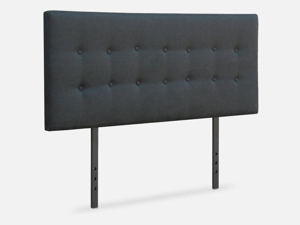 SUSAN QUEEN Fabric Upholstered Headboard - BLACK