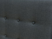 SUSAN KING SINGLE Fabric Upholstered Headboard - CHARCOAL