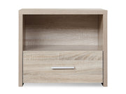 Hassan Bedside Table with 1 Drawer - Oak