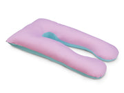 Pregnancy Maternity U-Shape Pillow - Pink + Blue