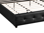 Augusta PU Slat Bed - Super King - Black