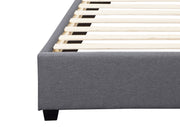 Bromo Fabric Slat Bed Frame - Queen