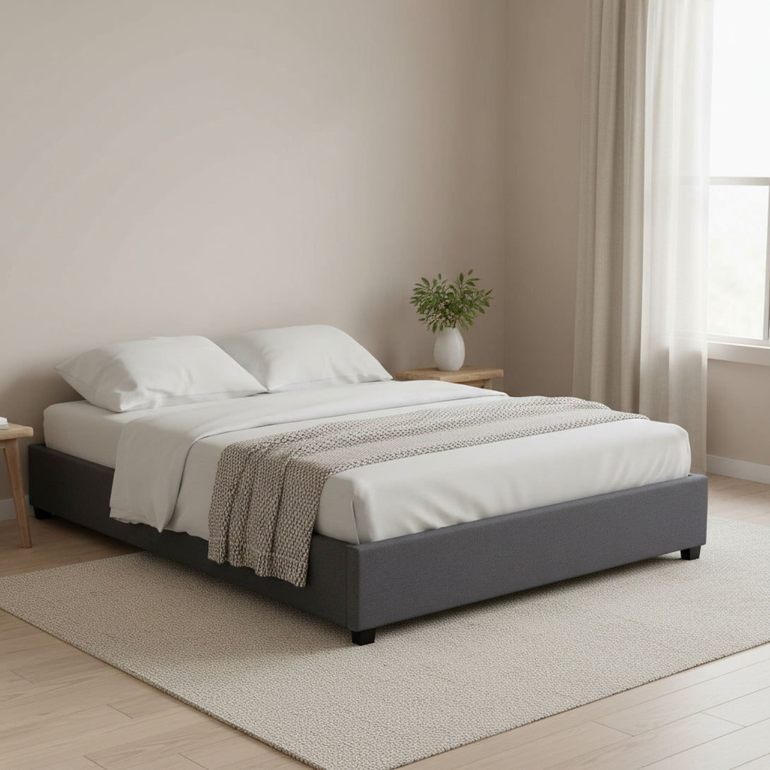 Bromo King Bed Frame - Grey