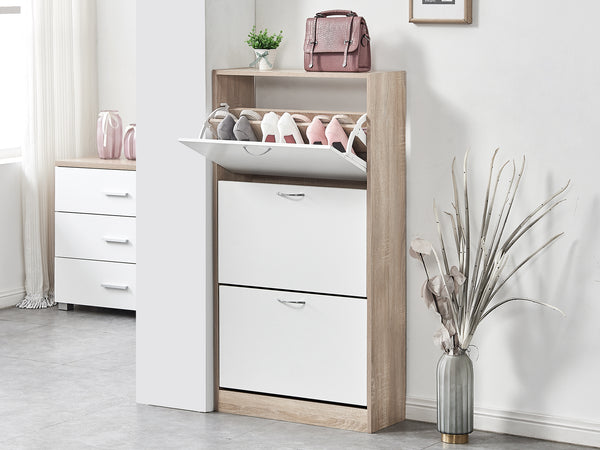 Matilda 3 Drawer Shoe Cabinet Storage - Oak